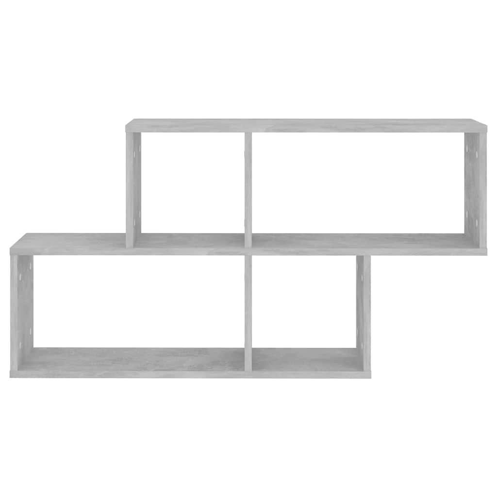 807164 vidaXL Wall Shelf Concrete Grey 100x18x53 cm Engineered Wood