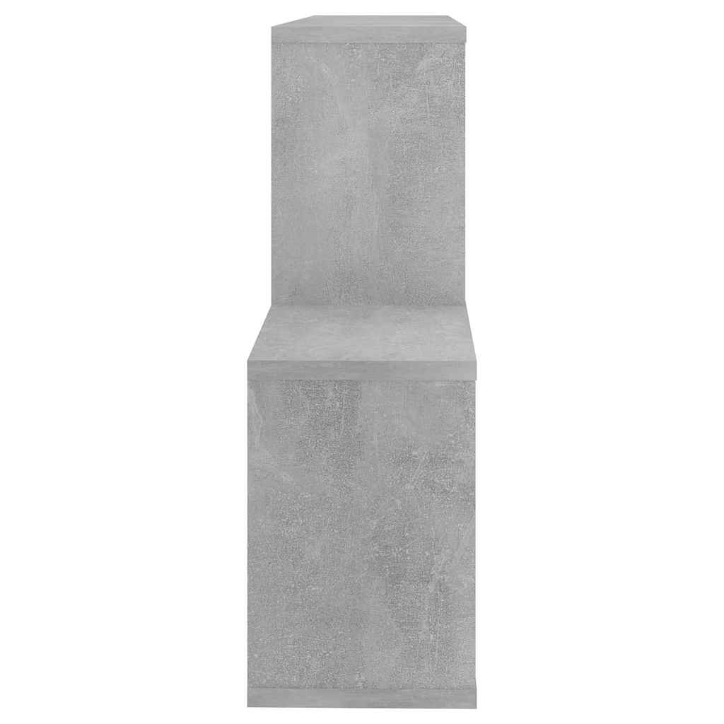 807164 vidaXL Wall Shelf Concrete Grey 100x18x53 cm Engineered Wood