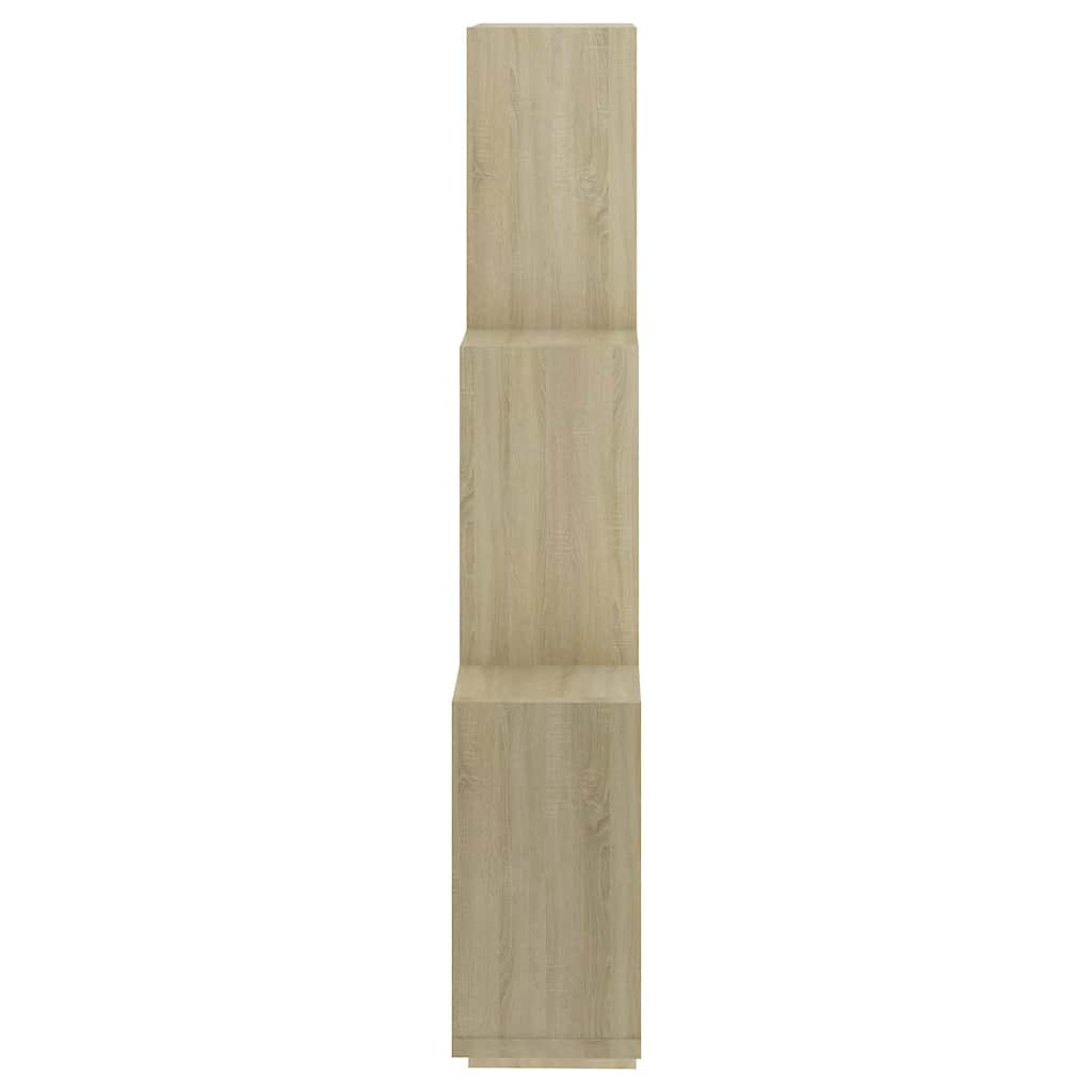 807172 vidaXL Wall Cube Shelf Sonoma Oak 78x15x93 cm Engineered Wood