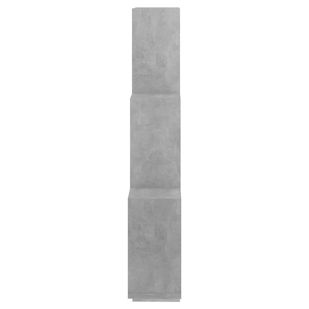 807173 vidaXL Wall Cube Shelf Concrete Grey 78x15x93 cm Engineered Wood