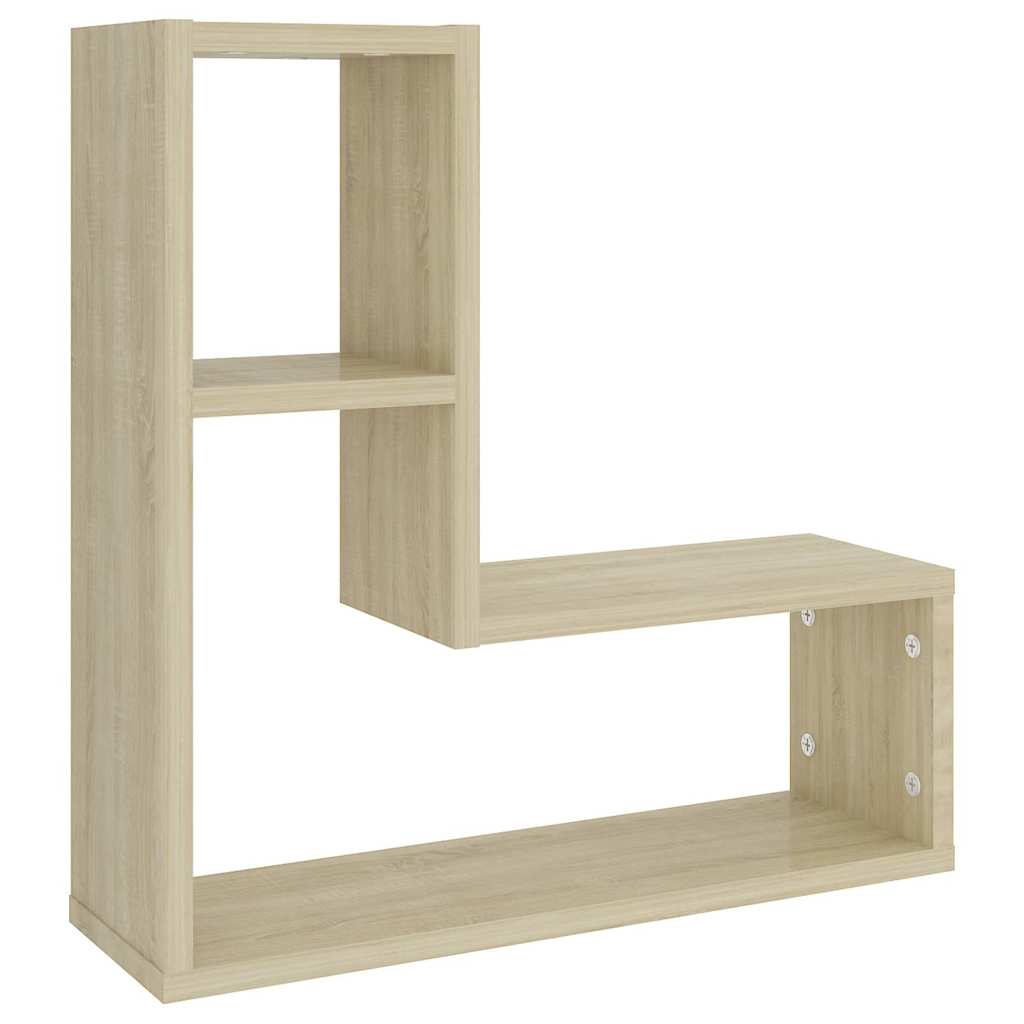 807217 vidaXL Wall Shelves 2 pcs Sonoma Oak 50x15x50 cm Engineered Wood