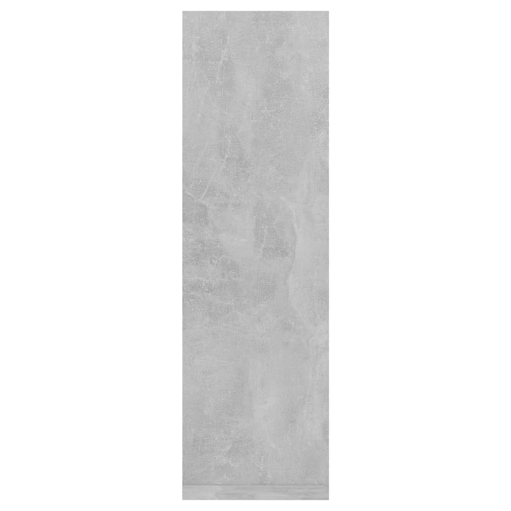 Étagère murale 2 pcs Béton Gris 50x15x50 cm Bois d'ingénierie