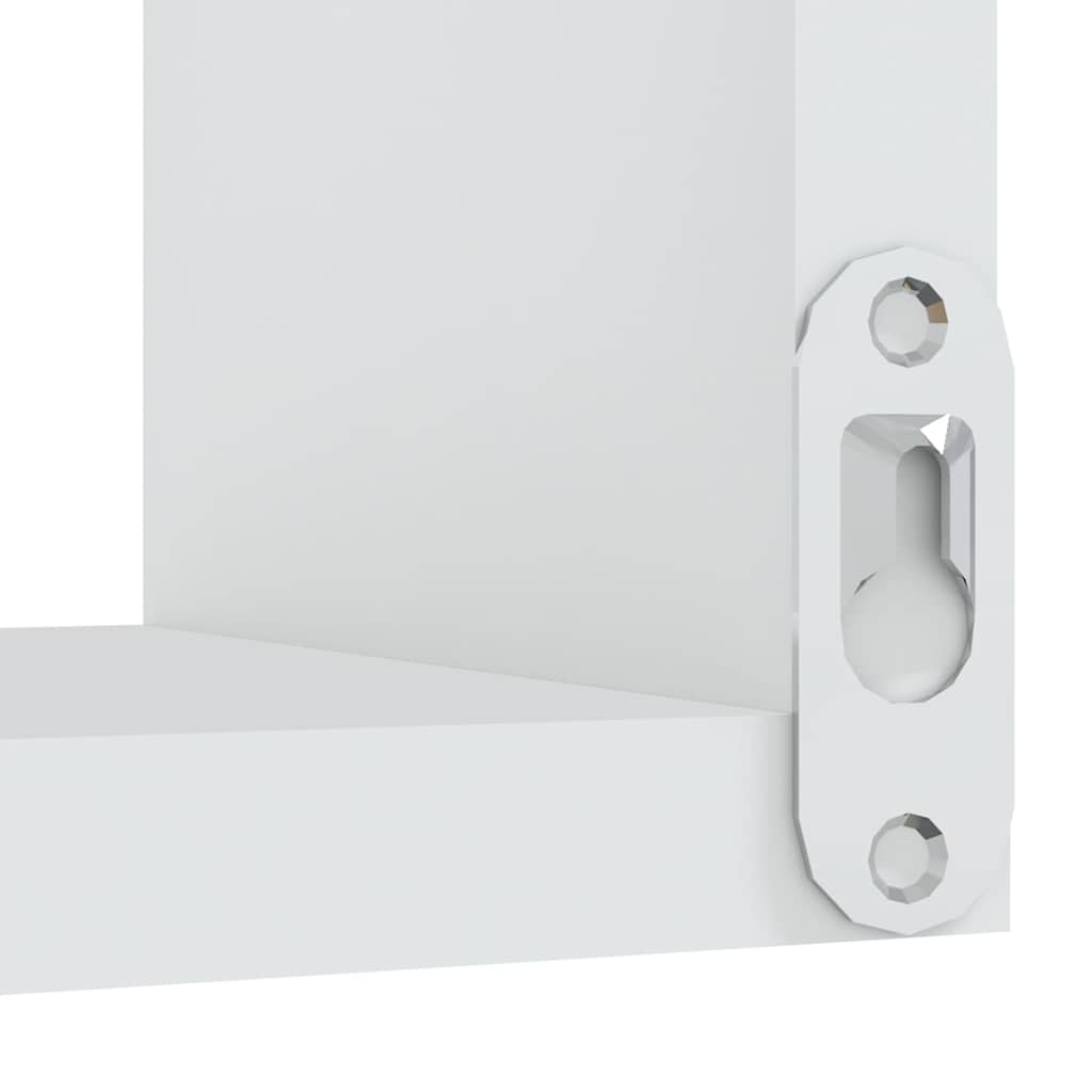 Wall Corner Shelf 2 pcs White 40x40x50 cm Engineered Wood