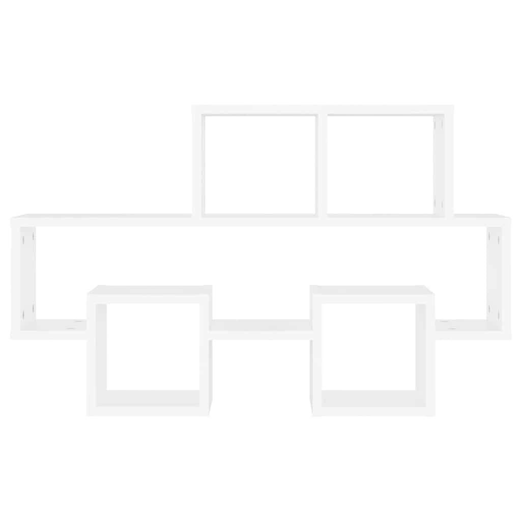 807250 vidaXL Car-shaped Wall Shelf White 82x15x51 cm Engineered Wood