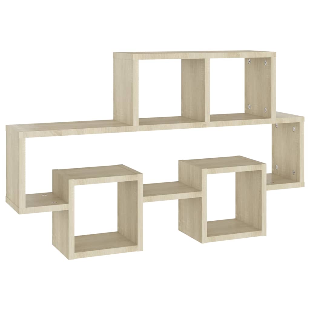 807253 vidaXL Car-shaped Wall Shelf Sonoma Oak 82x15x51 cm Engineered Wood