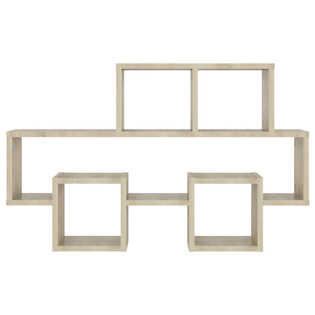 807253 vidaXL Car-shaped Wall Shelf Sonoma Oak 82x15x51 cm Engineered Wood