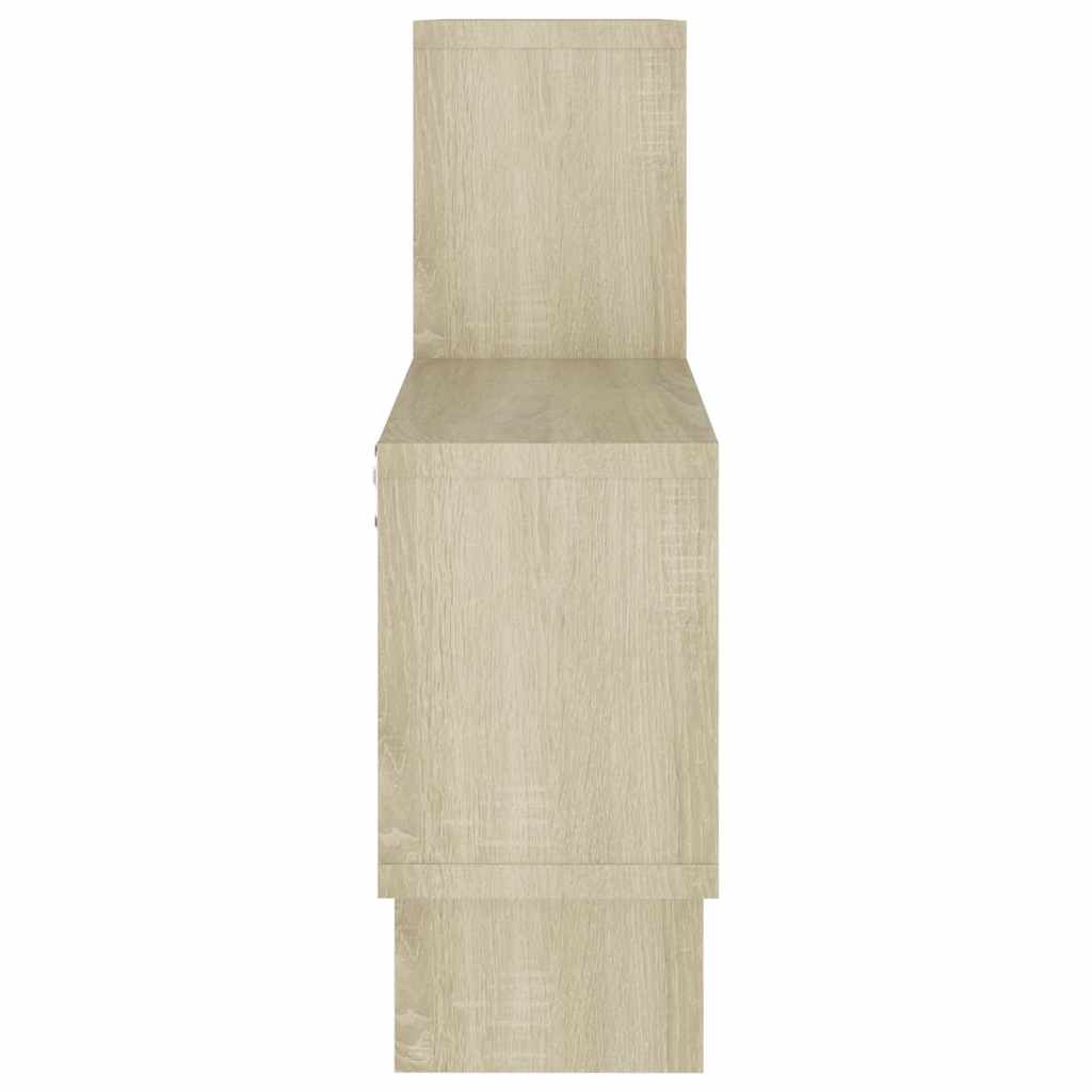 807253 vidaXL Car-shaped Wall Shelf Sonoma Oak 82x15x51 cm Engineered Wood