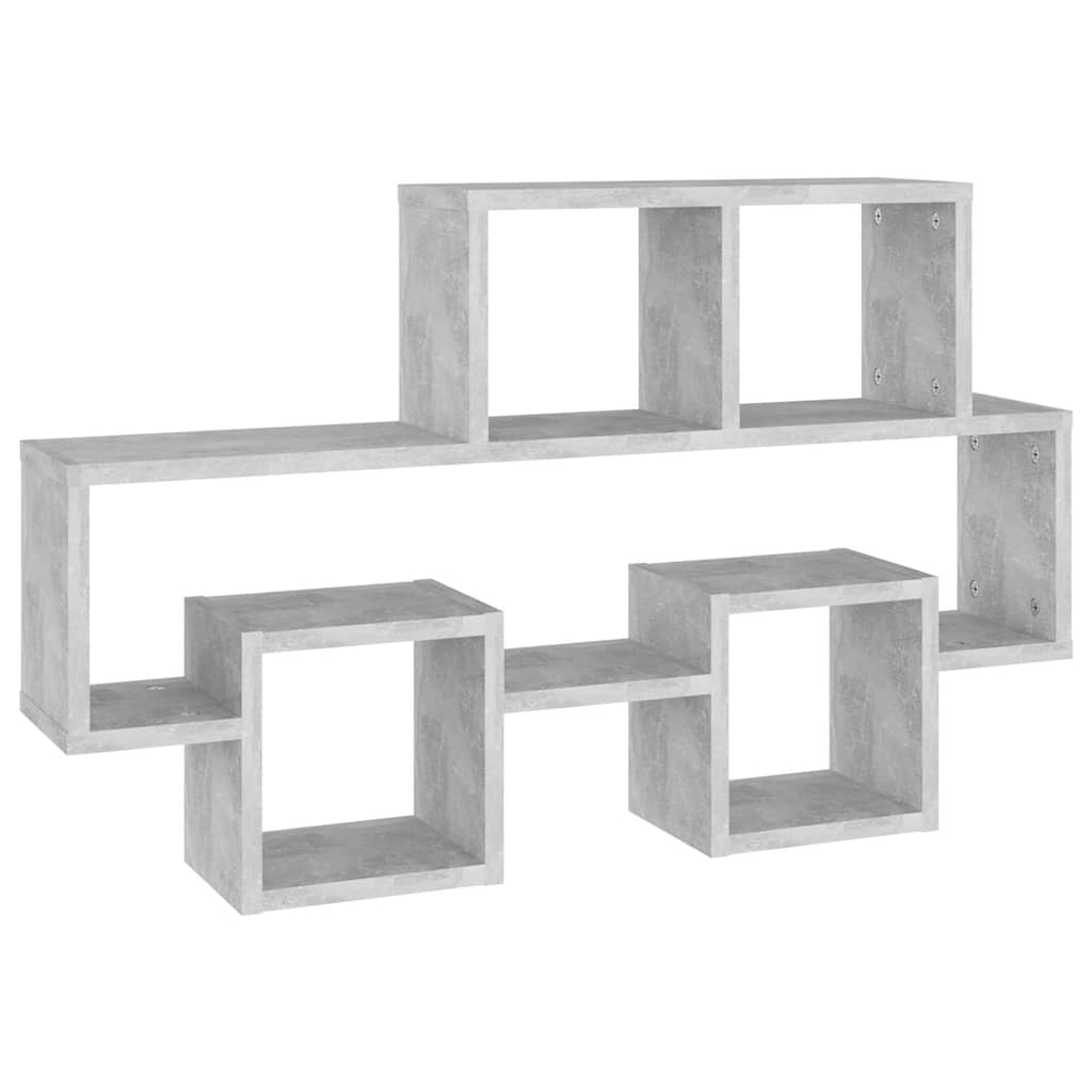 807254 vidaXL Car-shaped Wall Shelf Concrete Grey 82x15x51 cm Engineered Wood