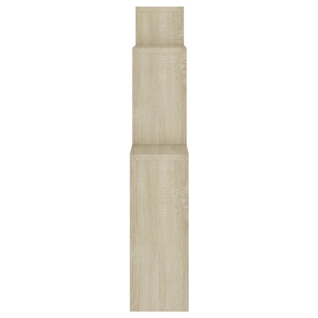 807262 vidaXL Wall Cube Shelf Sonoma Oak 80x15x78,5 cm Engineered Wood