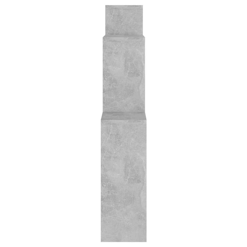 807263 vidaXL Wall Cube Shelf Concrete Grey 80x15x78,5 cm Engineered Wood