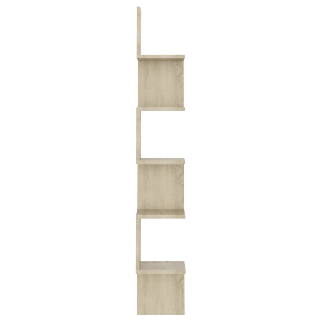 807280 vidaXL Wall Corner Shelf Sonoma Oak 20x20x127,5 cm Engineered Wood