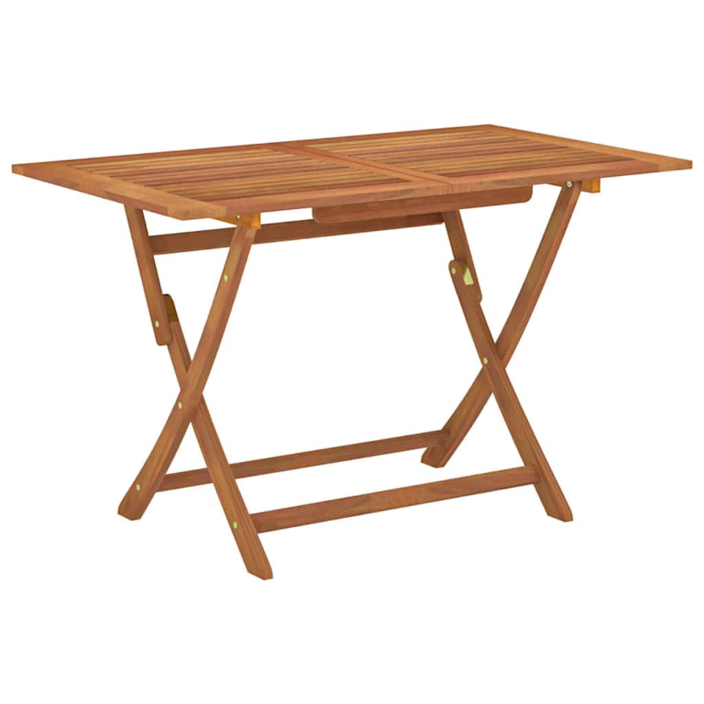 316621 vidaXL Folding Garden Table 120x70x75 cm Solid Eucalyptus Wood