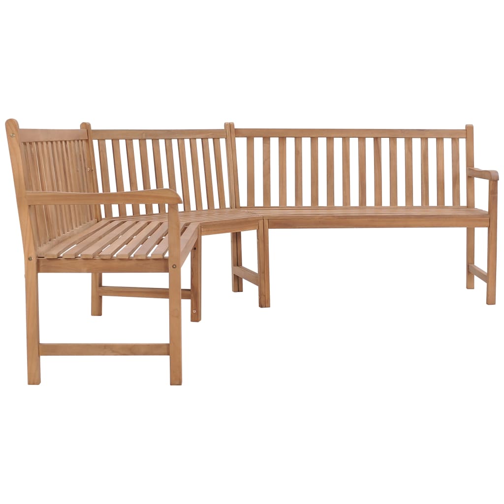 Corner Bench | Natural Teak | Teak wood | Large | Durable | Corner Bench