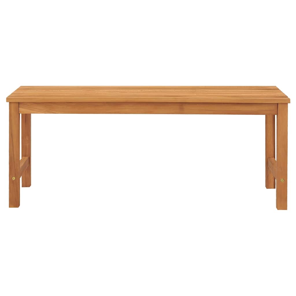 Bench | Brown | Solid Teak Wood | 114 cm | Strong | Bench | Rectangular