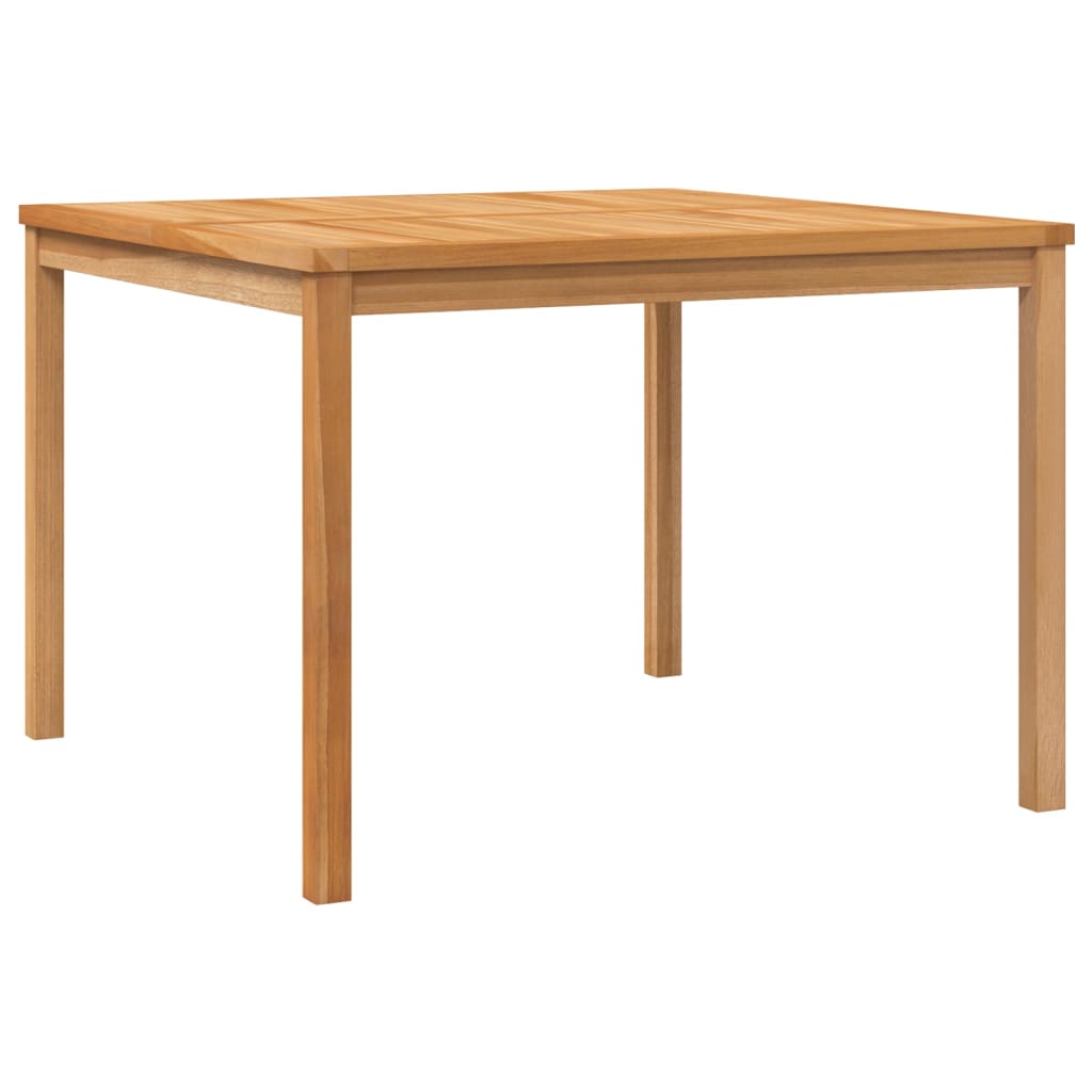 vidaXL Garden Dining Table 110x110x77 cm Solid Teak Wood