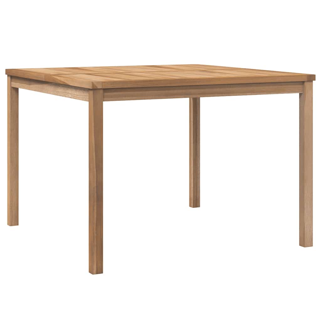 316637 vidaXL Garden Dining Table 110x110x77 cm Solid Teak Wood