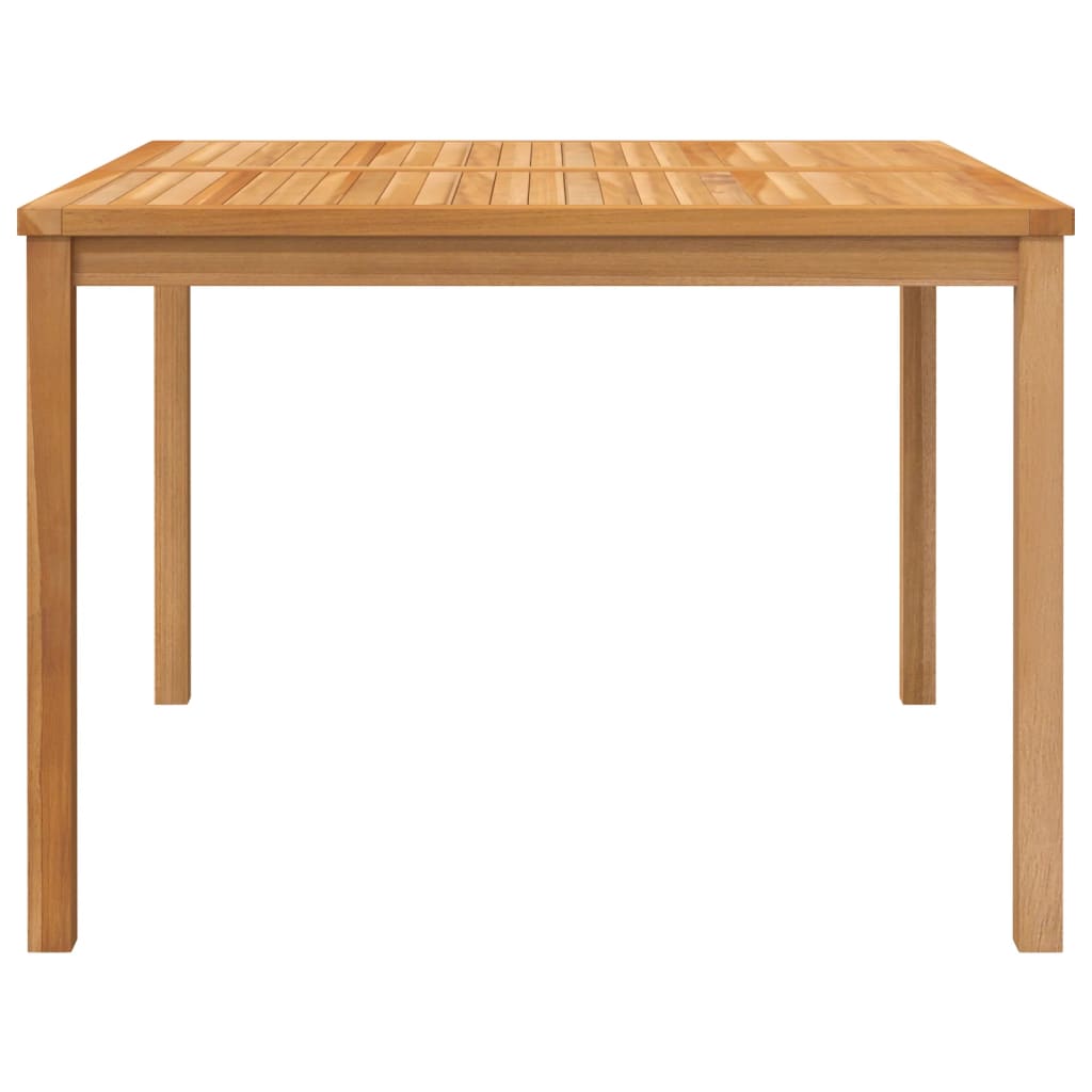 vidaXL Garden Dining Table 110x110x77 cm Solid Teak Wood