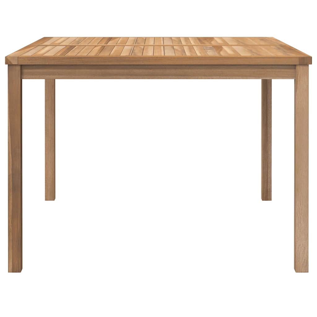 316637 vidaXL Garden Dining Table 110x110x77 cm Solid Teak Wood