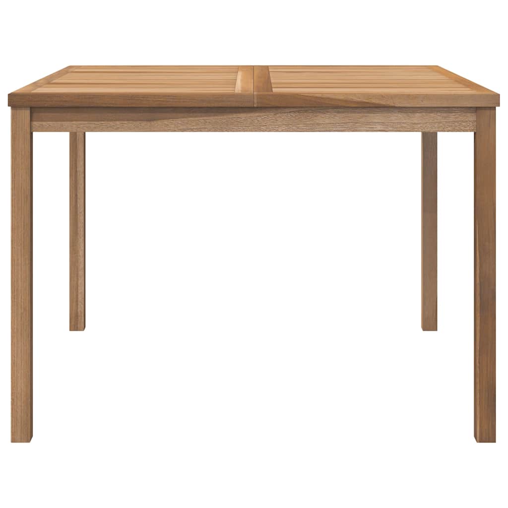316637 vidaXL Garden Dining Table 110x110x77 cm Solid Teak Wood