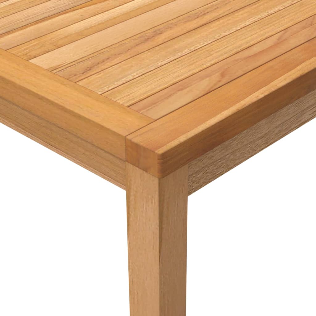 vidaXL Garden Dining Table 110x110x77 cm Solid Teak Wood