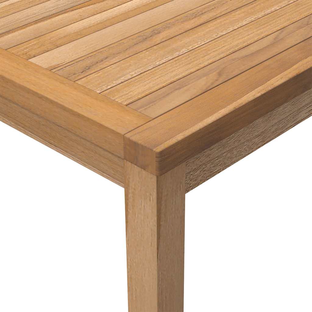 316637 vidaXL Garden Dining Table 110x110x77 cm Solid Teak Wood