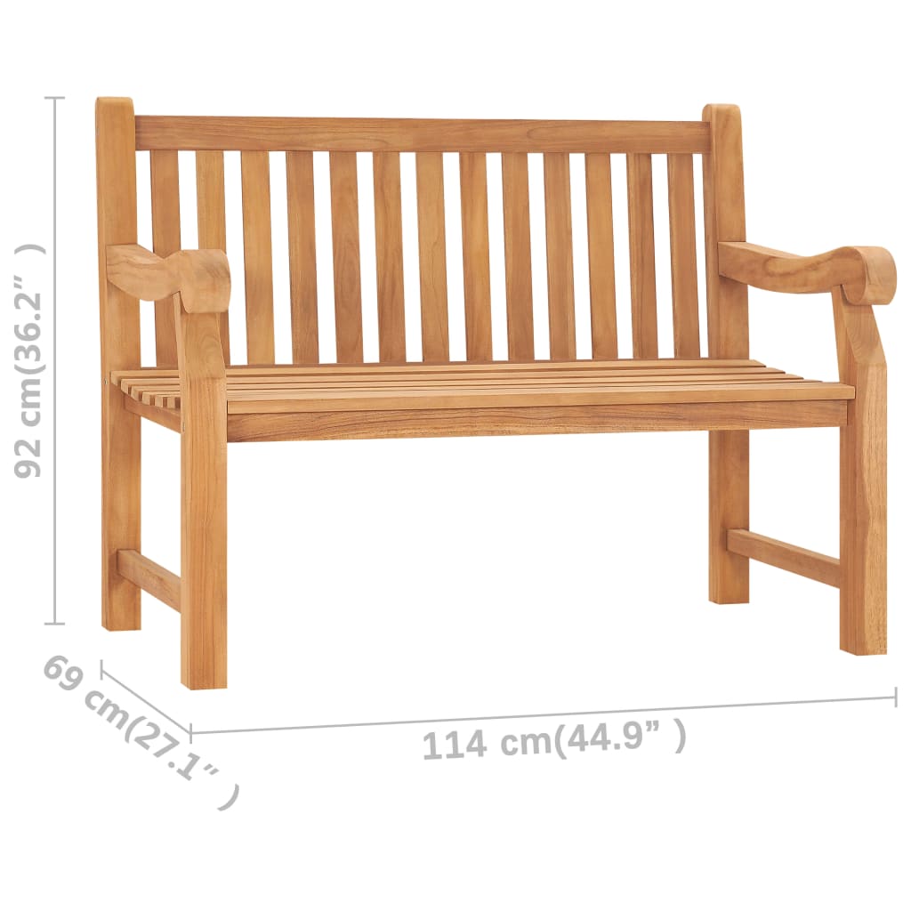 Garden Bench | Teak | Solid Teak Wood | Medium | Durable | Garden Bench