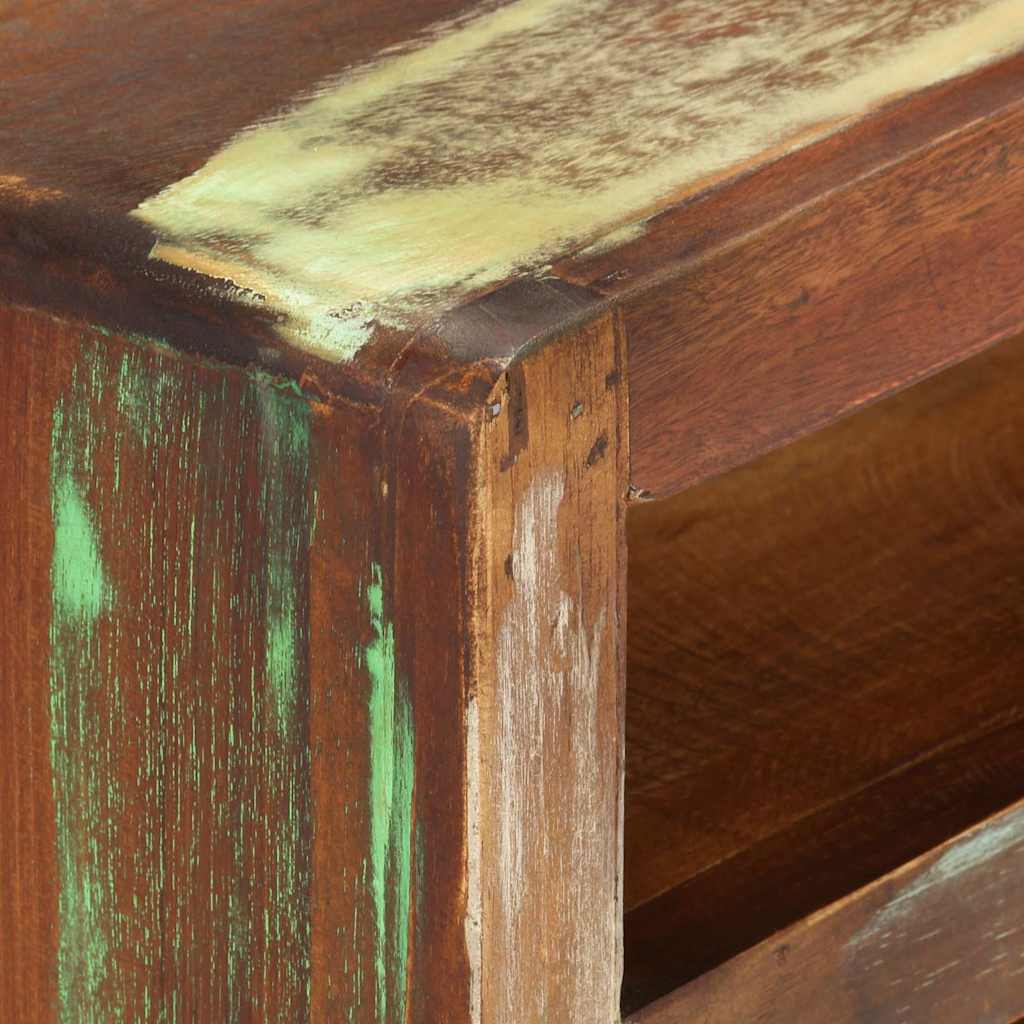 337063 vidaXL TV Cabinet Multicolour 110x30x40 cm Solid Reclaimed Wood