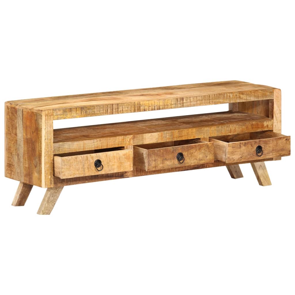 337064 vidaXL TV Cabinet 110x30x40 cm Solid Mango Wood