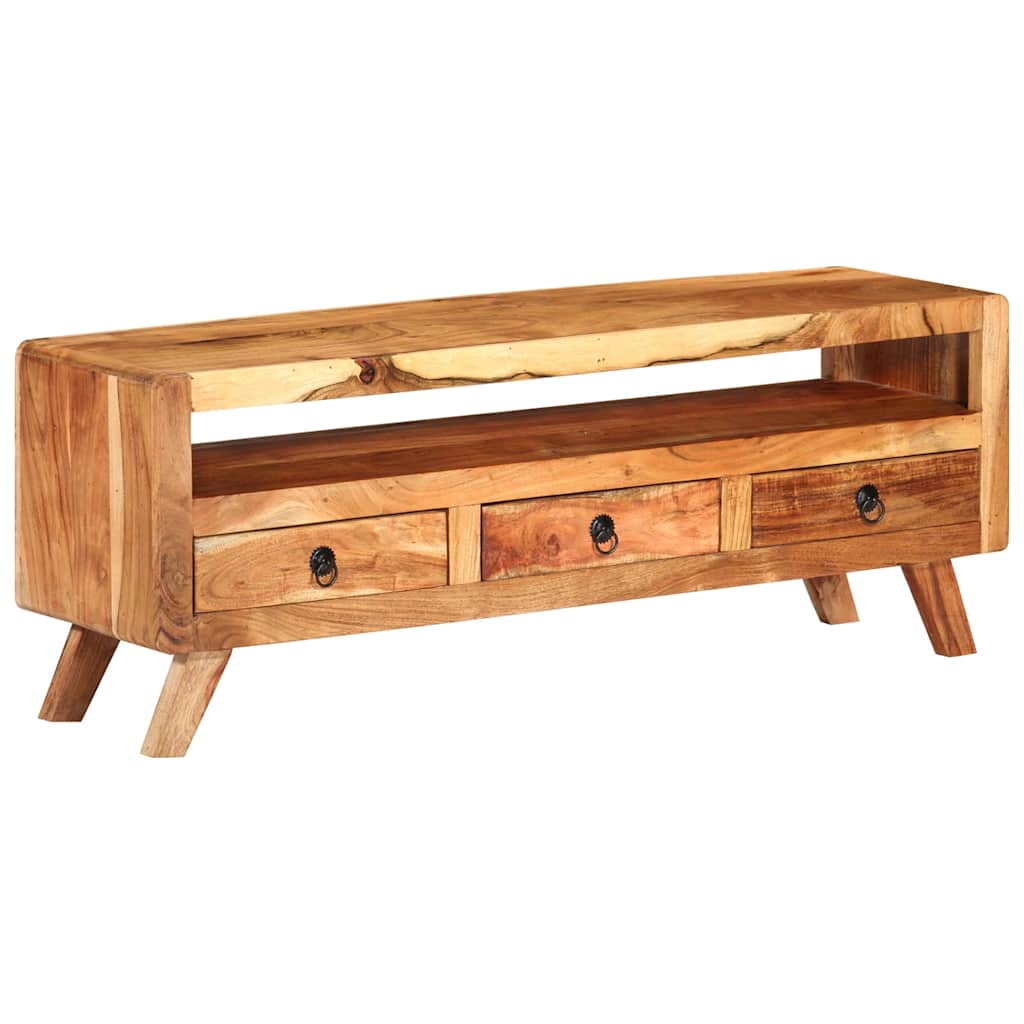 337065 vidaXL TV Cabinet 110x30x40 cm Solid Acacia Wood