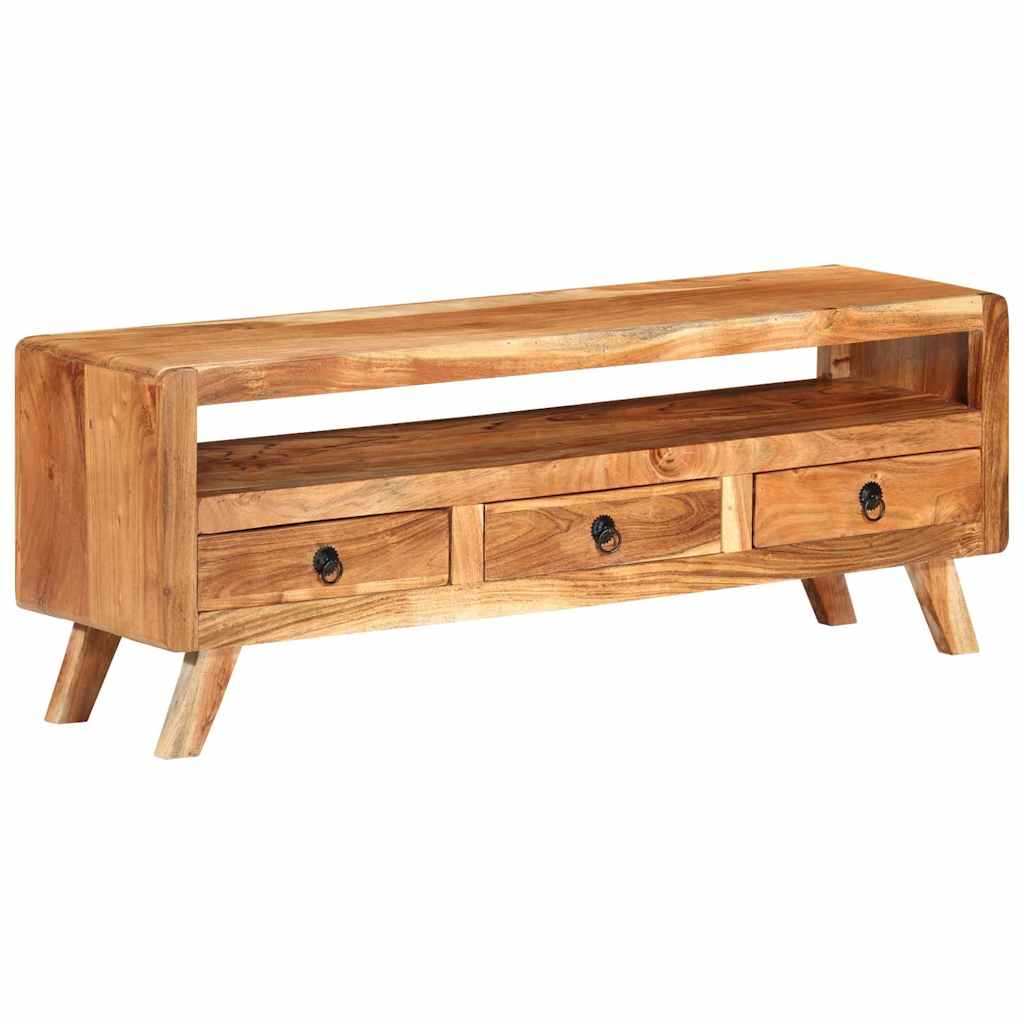 337065 vidaXL TV Cabinet 110x30x40 cm Solid Acacia Wood