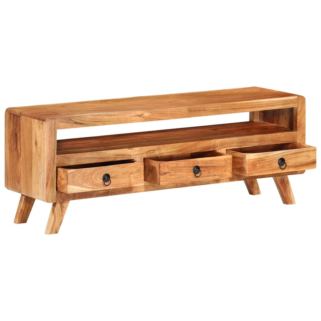 337065 vidaXL TV Cabinet 110x30x40 cm Solid Acacia Wood
