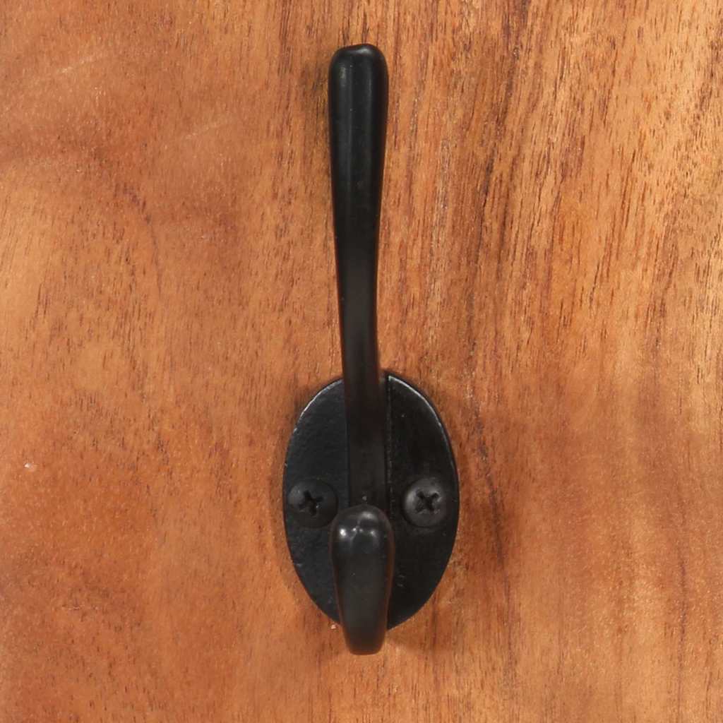 337068 vidaXL Wall-mounted Coat Racks 2 pcs 36x3x110 cm Solid Acacia Wood