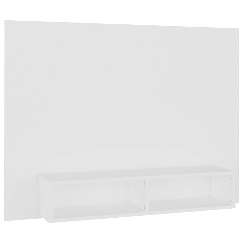 808269 vidaXL Wall TV Cabinet White 120x23,5x90 cm Engineered Wood