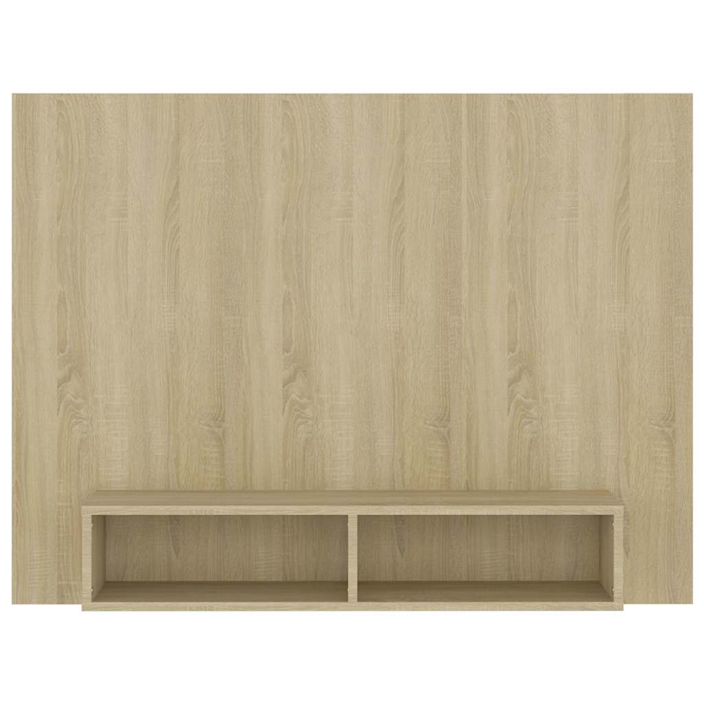 808272 vidaXL Wall TV Cabinet Sonoma Oak 120x23,5x90 cm Engineered Wood