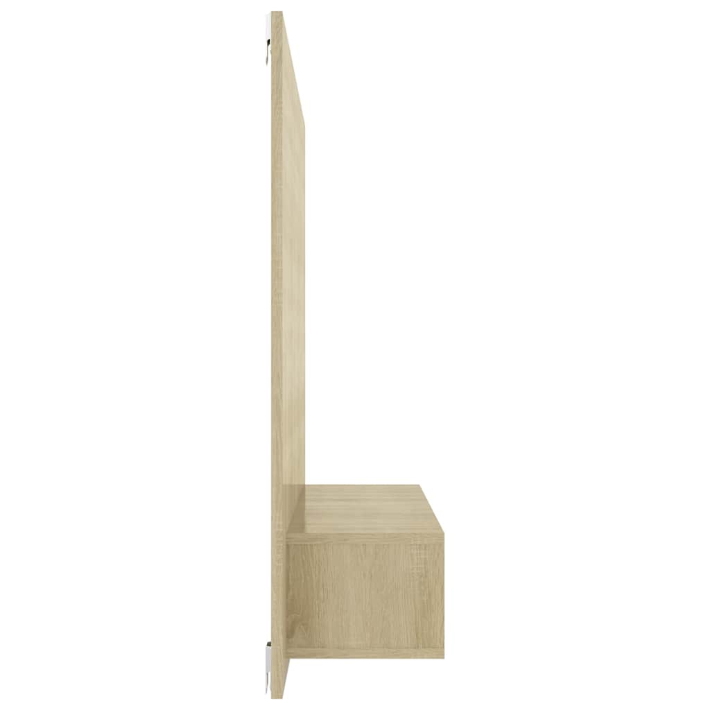 808272 vidaXL Wall TV Cabinet Sonoma Oak 120x23,5x90 cm Engineered Wood