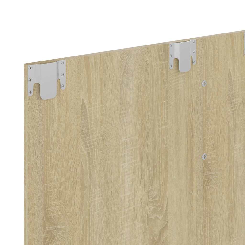 808272 vidaXL Wall TV Cabinet Sonoma Oak 120x23,5x90 cm Engineered Wood