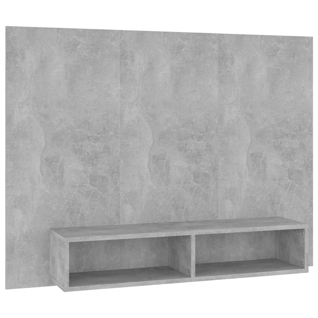 808273 vidaXL Wall TV Cabinet Concrete Grey 120x23,5x90 cm Engineered Wood