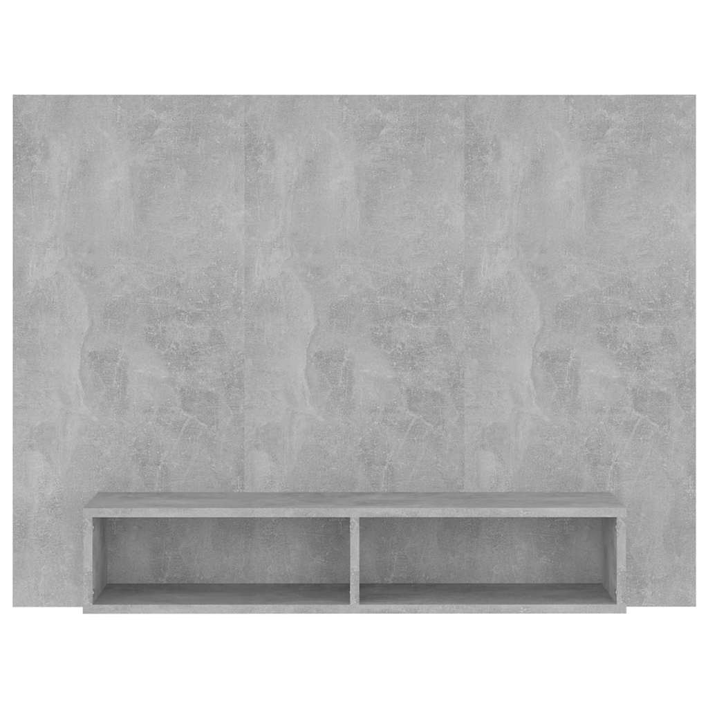 808273 vidaXL Wall TV Cabinet Concrete Grey 120x23,5x90 cm Engineered Wood