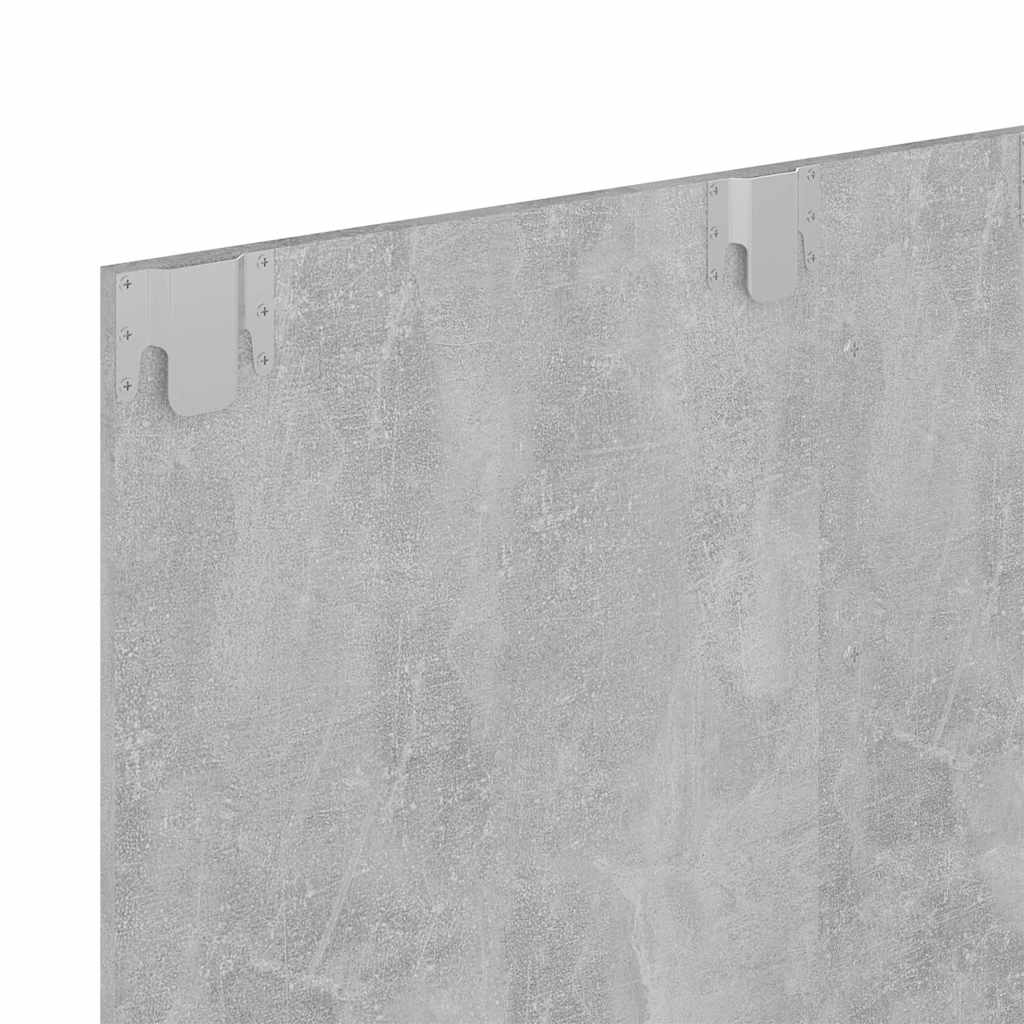 808273 vidaXL Wall TV Cabinet Concrete Grey 120x23,5x90 cm Engineered Wood