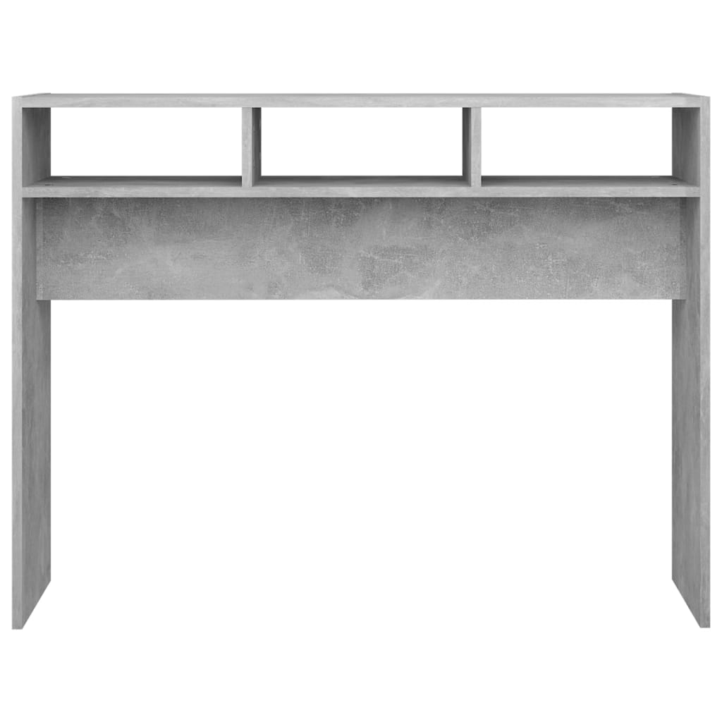 808309 vidaXL Console Table Concrete Grey 105x30x80 cm Engineered Wood