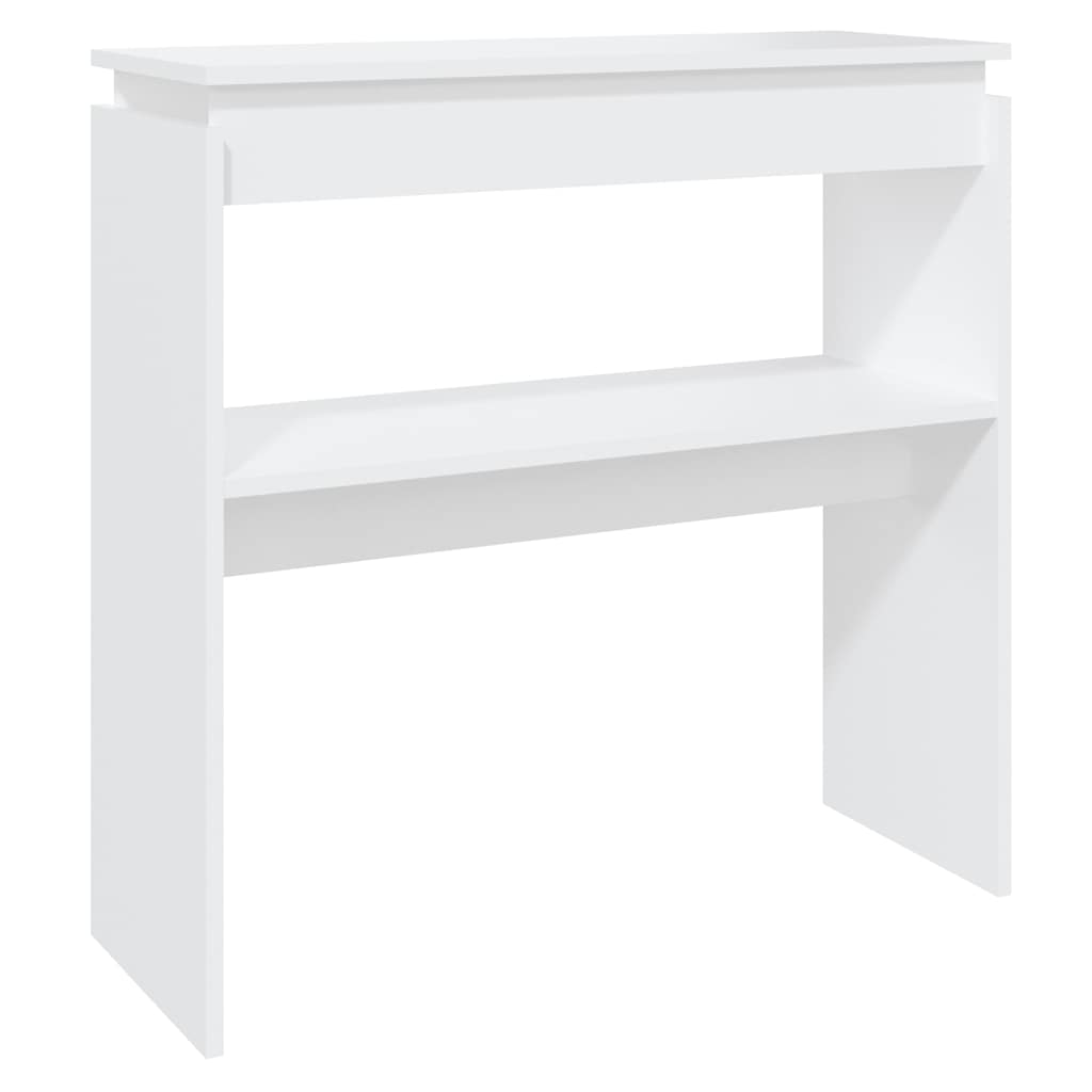 808314 vidaXL Console Table White 80x30x80 cm Engineered Wood