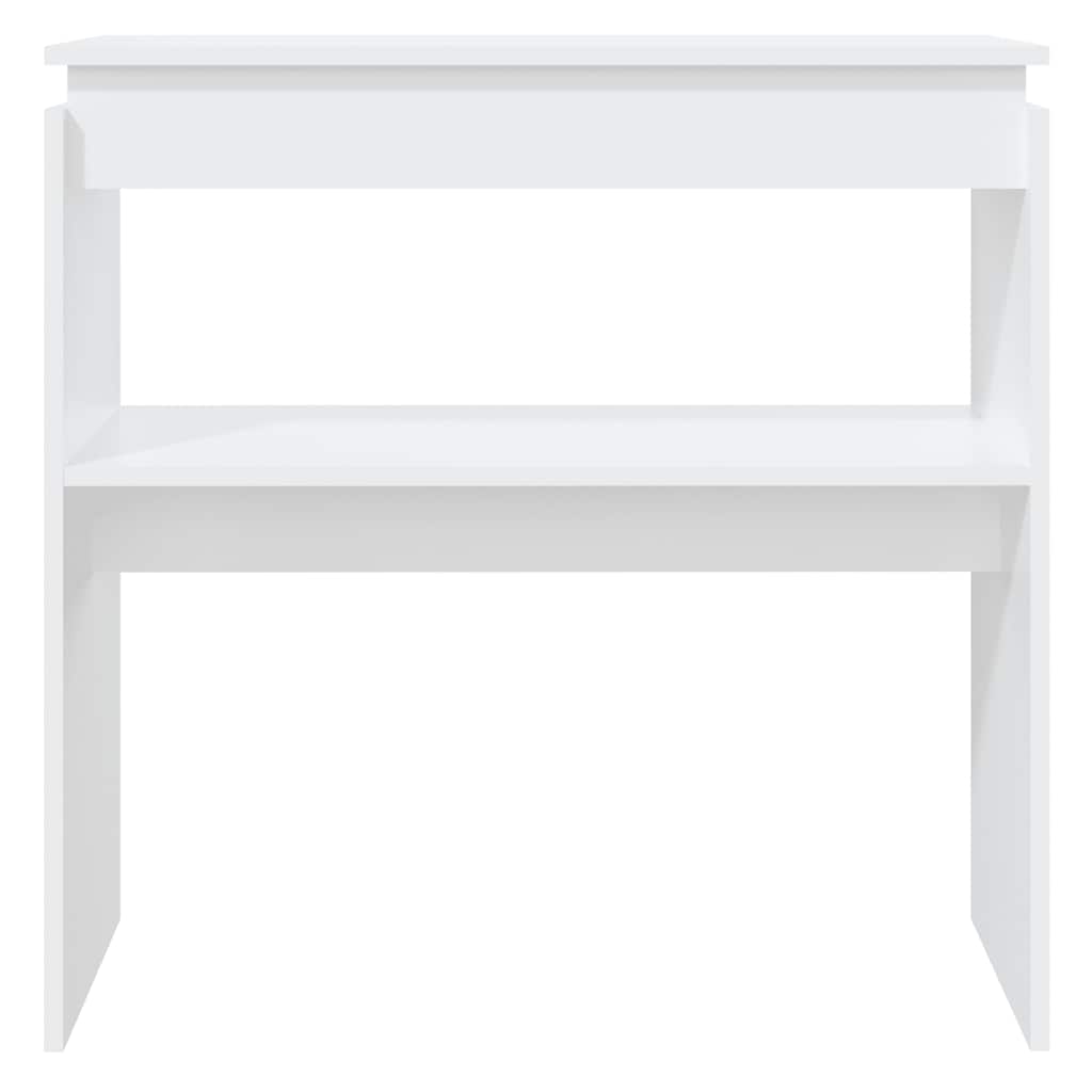 808314 vidaXL Console Table White 80x30x80 cm Engineered Wood