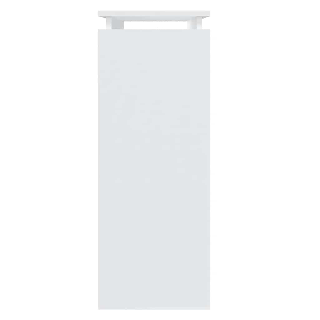 808314 vidaXL Console Table White 80x30x80 cm Engineered Wood