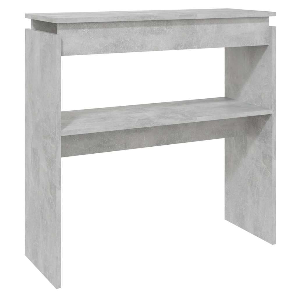 808318 vidaXL Console Table Concrete Grey 80x30x80 cm Engineered Wood