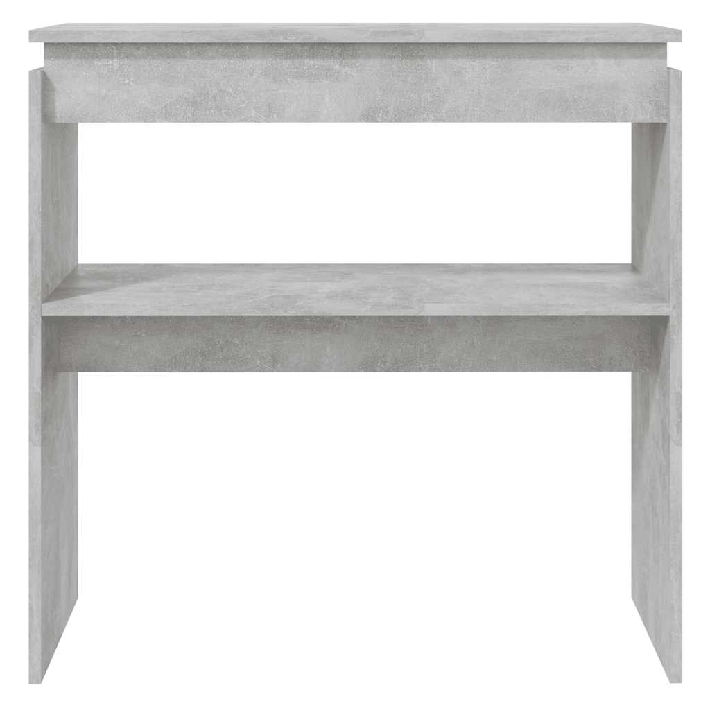 808318 vidaXL Console Table Concrete Grey 80x30x80 cm Engineered Wood