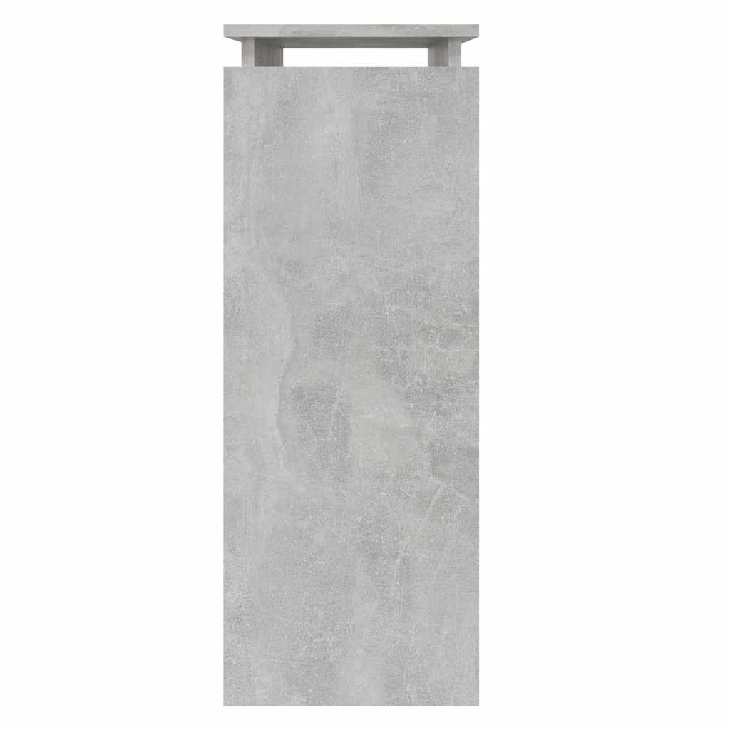 808318 vidaXL Console Table Concrete Grey 80x30x80 cm Engineered Wood