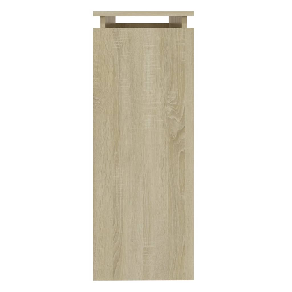 808326 vidaXL Console Table Sonoma Oak 102x30x80 cm Engineered Wood