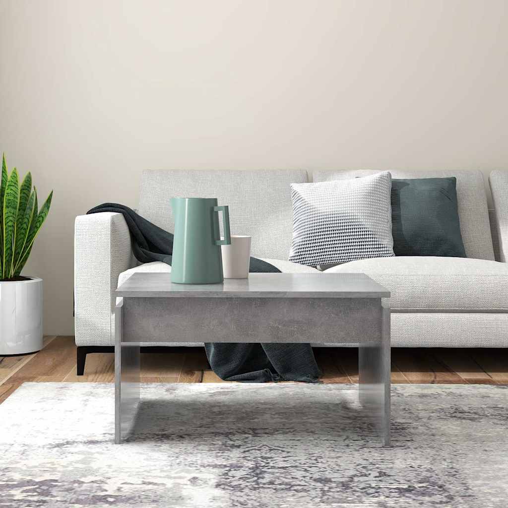 808336 vidaXL Coffee Table Concrete Grey 68x50x38 cm Engineered Wood