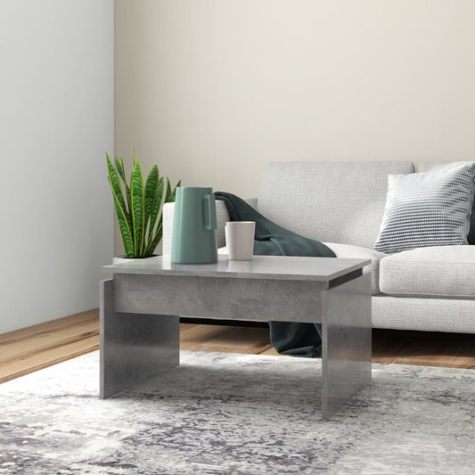 vidaXL Coffee Table Concrete Grey 68x50x38 cm Engineered Wood