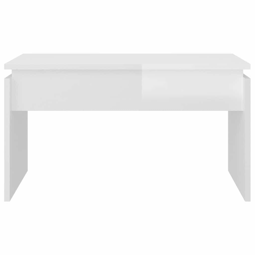 808338 vidaXL Coffee Table High Gloss White 68x50x38 cm Engineered Wood
